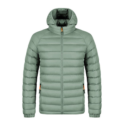 UrbanStoff | Gestreifte Kapuzen-Steppjacke