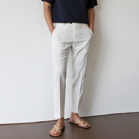Leinen-Baumwoll Freizeit-Hose