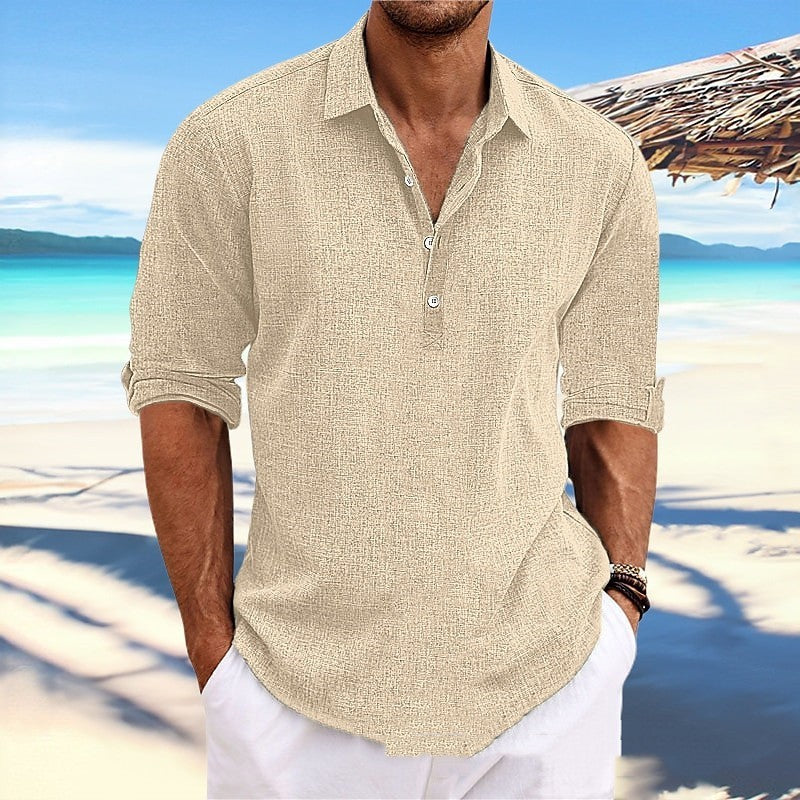 Herren Hemp Langarmshirt – Locker & Bequem