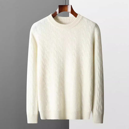 Klassischer Kaschmir Rundhals Pullover