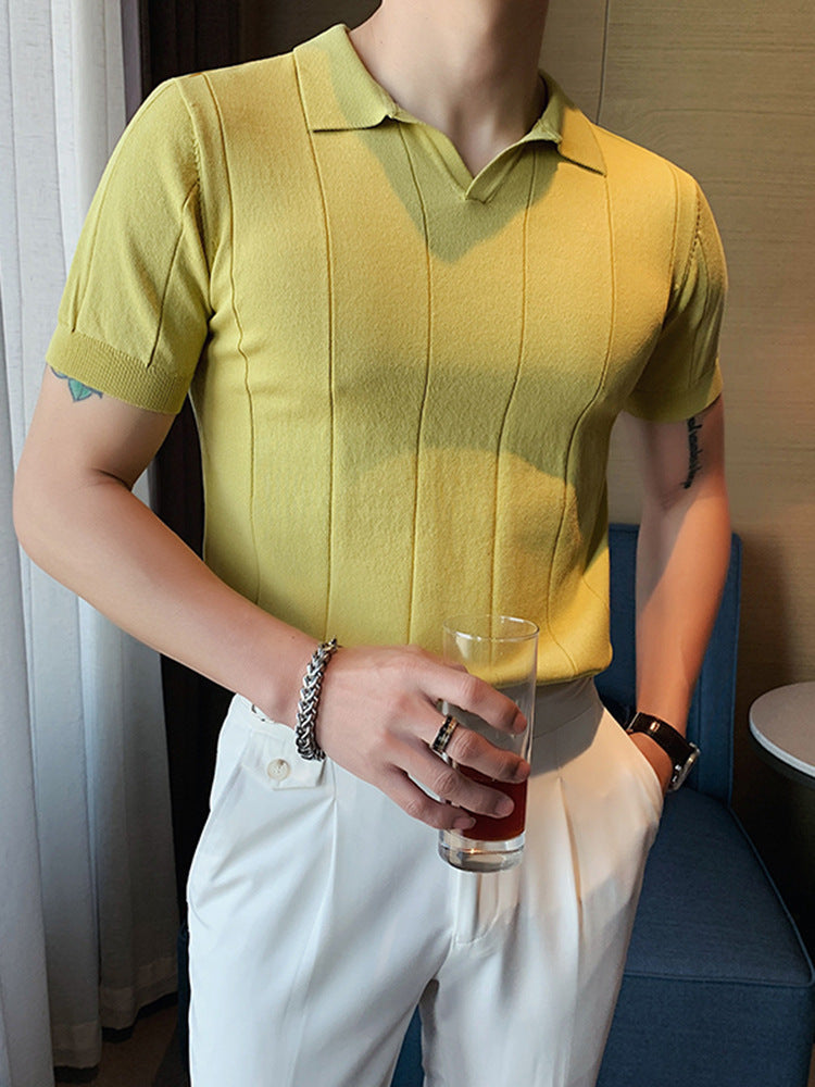 V-Ausschnitt Ice Silk Shirt