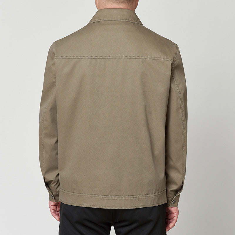 Baumwolle Freizeitjacke mit Umlegekragen
