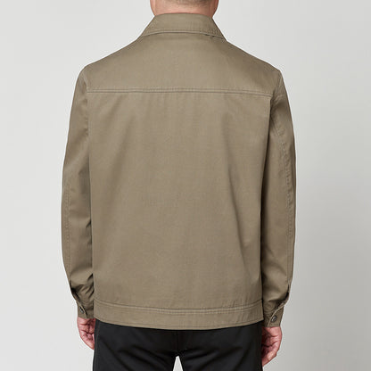 Baumwolle Freizeitjacke mit Umlegekragen