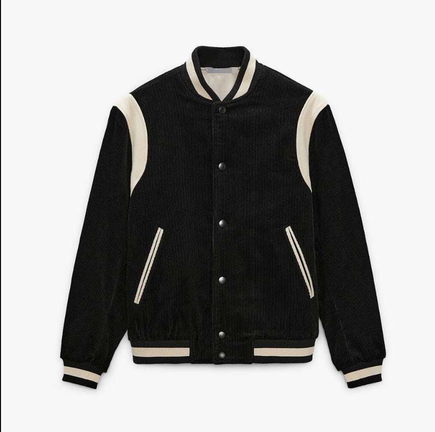 Cordjacke im Baseball-Stil