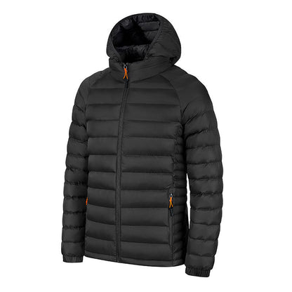UrbanStoff | Gestreifte Kapuzen-Steppjacke