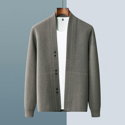 Wollmix Strickjacke mit Knöpfen