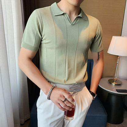 V-Ausschnitt Ice Silk Shirt