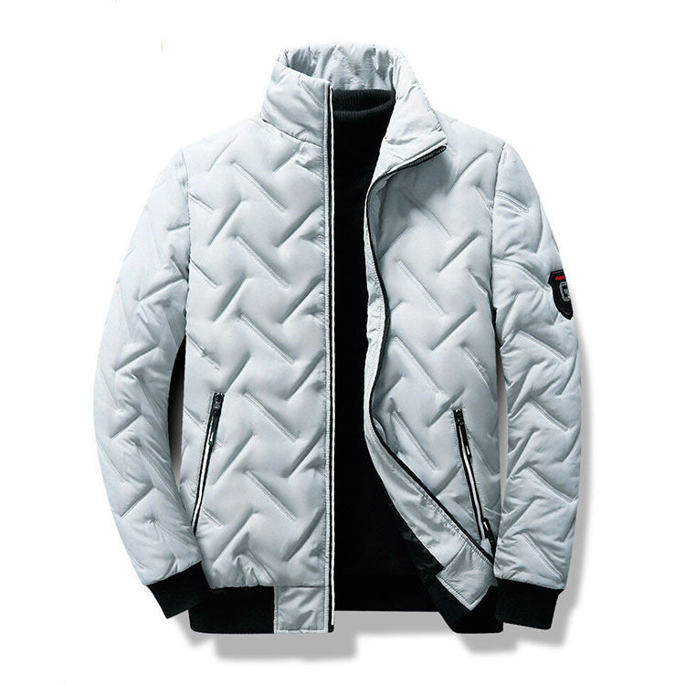 Kurze Stehkragen Pufferjacke