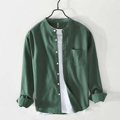 UrbanStoff | Stehkragen Freizeithemd