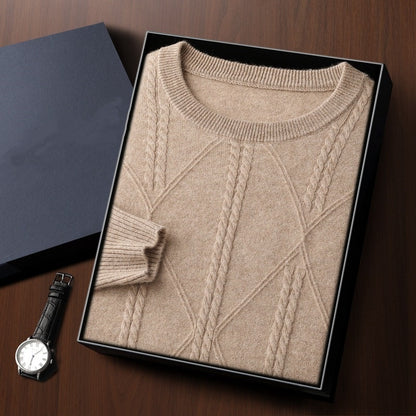 UrbanStoff | Kaschmirpullover mit Rautenmuster