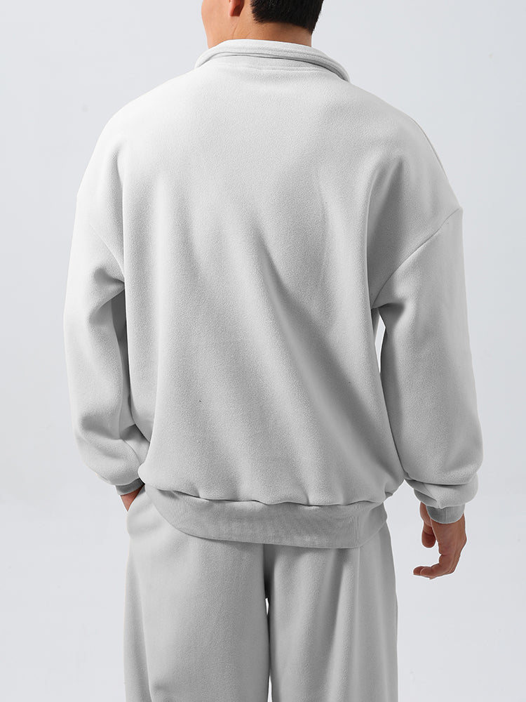 Locker Geschnittener Fleece-Trainingsanzug