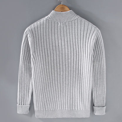Gerippte Strickjacke