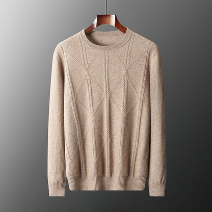UrbanStoff | Kaschmirpullover mit Rautenmuster