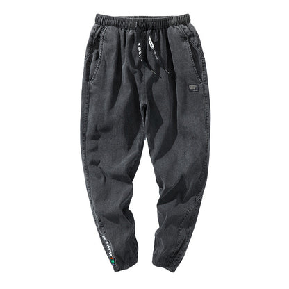 Locker geschnittene Denim Jogger Jeans
