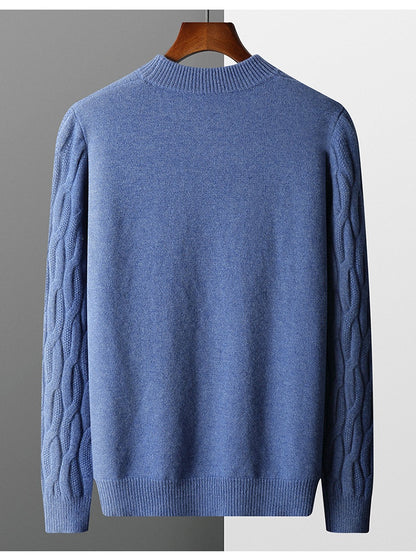Herren Strickpullover mit Halber Rollkragen
