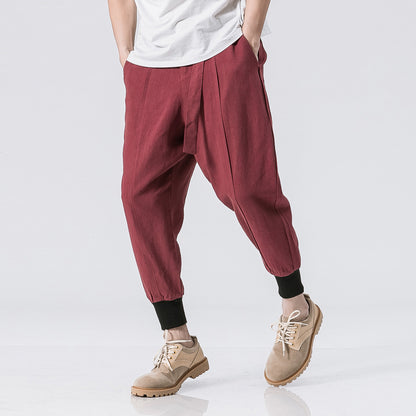 UrbanStoff | Baumwoll-Leinen Beam-Hose