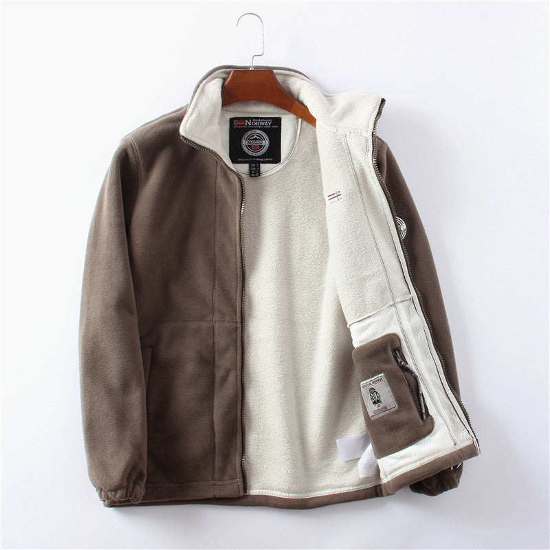 Herren Fleecejacke Wende-Style