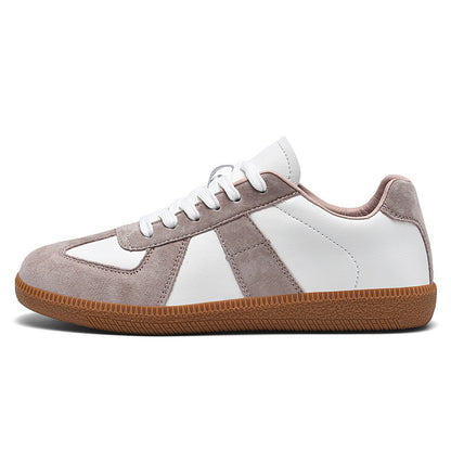 Retro-Sneaker aus Canvas und Leder