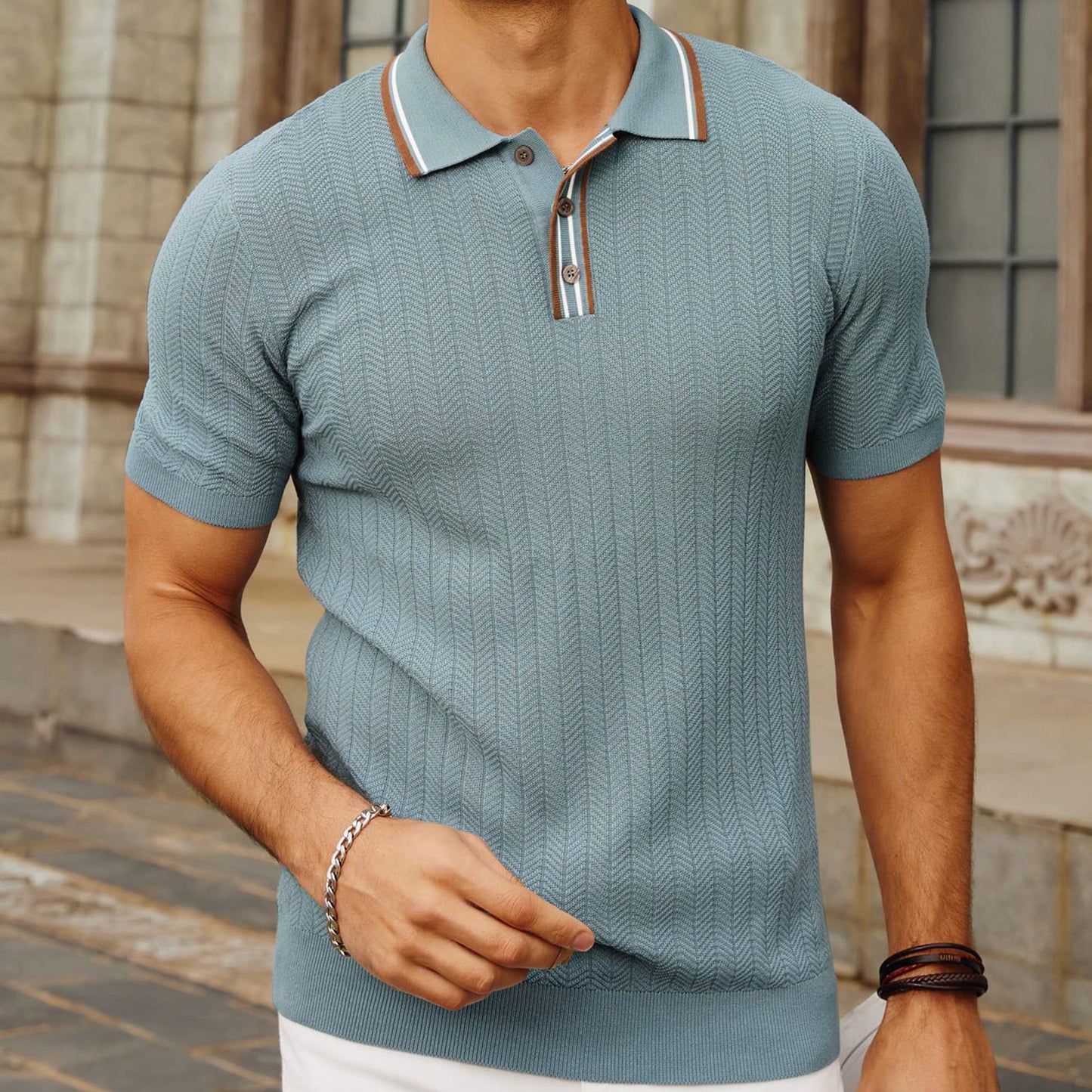 SimpleFit Strick-T-Shirt