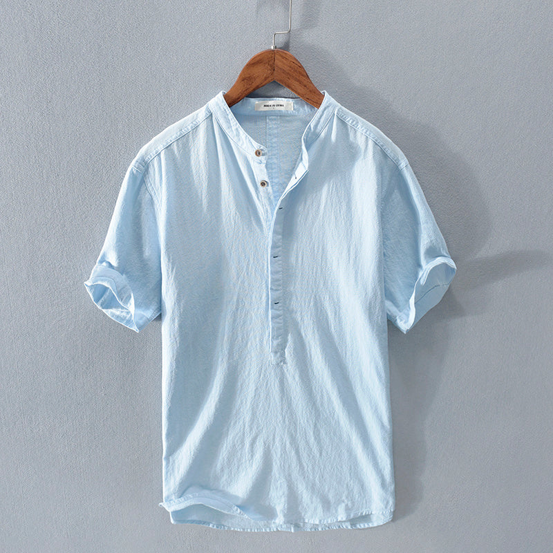Kurzarmshirt aus Eis-Seide