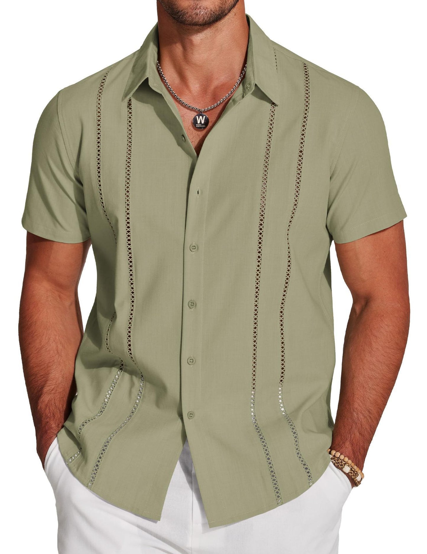 Kurzarmhemd im Hawaii-Stil