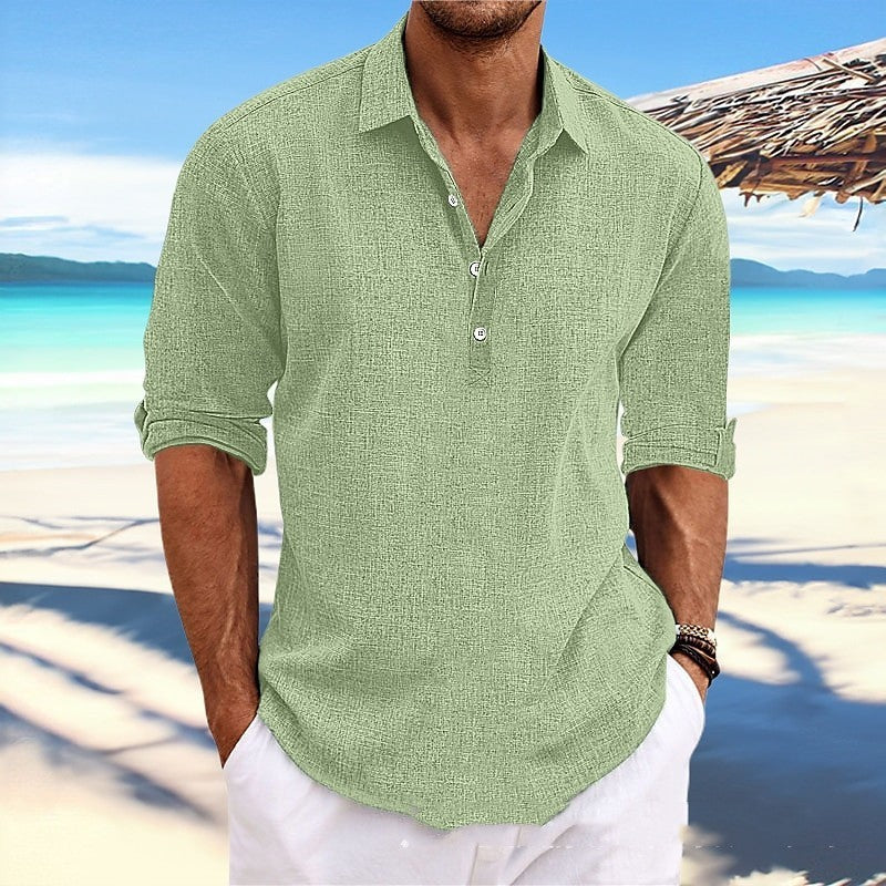 Herren Hemp Langarmshirt – Locker & Bequem