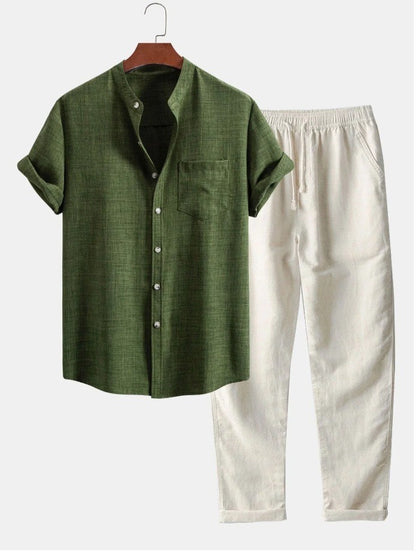 UrbanStoff | Kurzarmhemd & Hosen Set