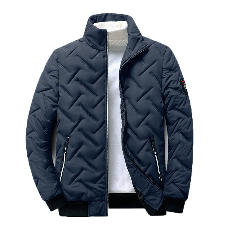 Kurze Stehkragen Pufferjacke