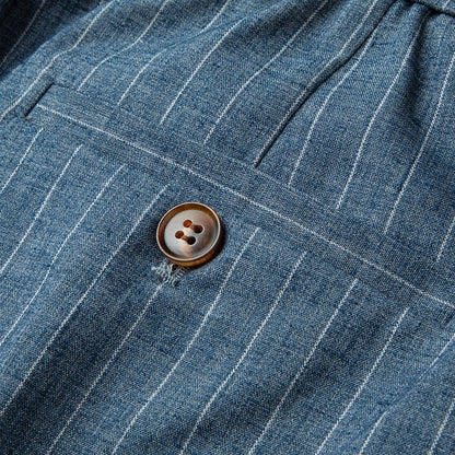 UrbanStoff | Leinenhose mit Streifen