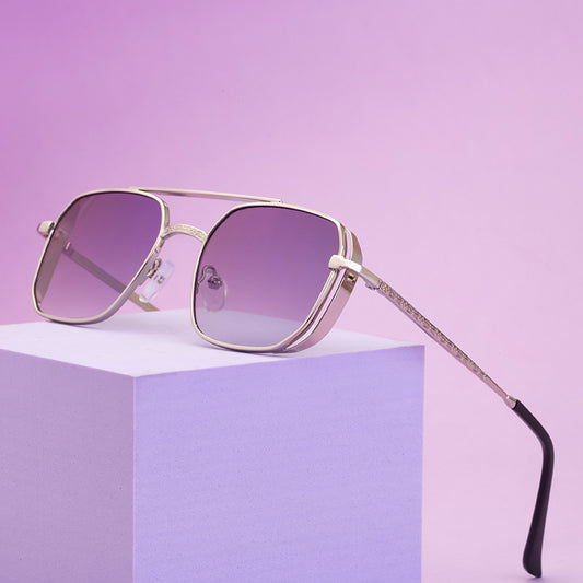 Quadratische Steampunk-Sonnenbrille