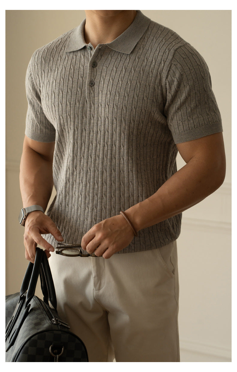 UrbanStoff | Strukturiertes Strickpolo