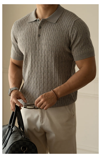 UrbanStoff | Strukturiertes Strickpolo