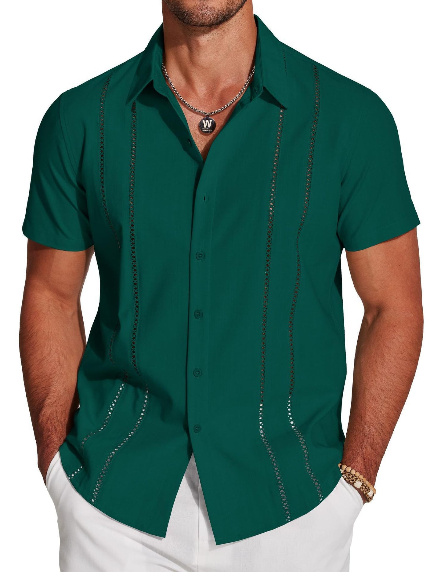 Kurzarmhemd im Hawaii-Stil