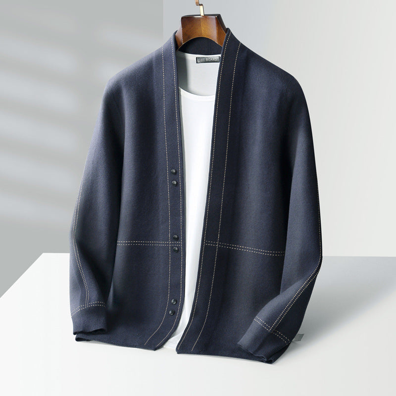 Wollmix Strickjacke mit Knöpfen