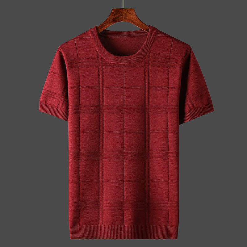 UrbanStoff | Kurzarm Strickpullover