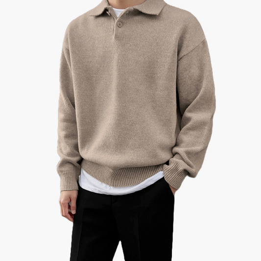 Herbstpullover mit Revers