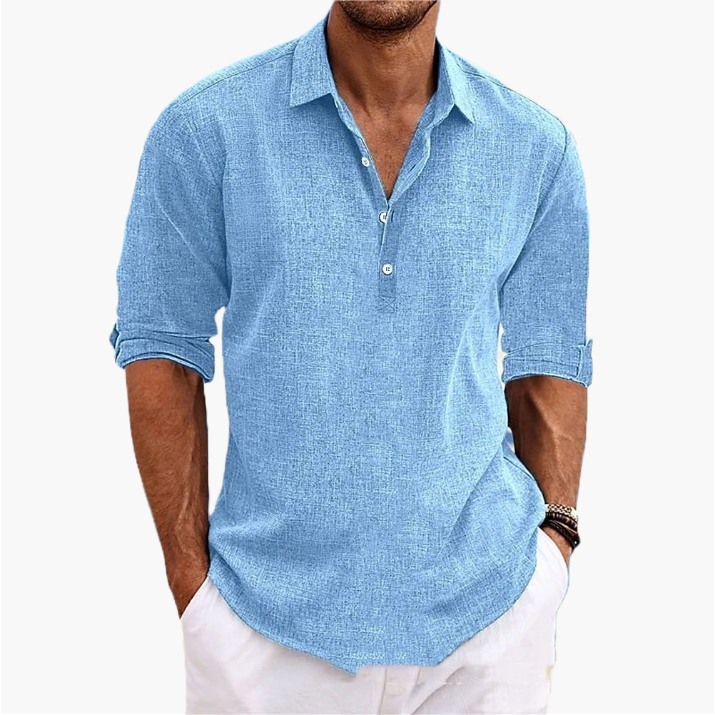 Herren Hemp Langarmshirt – Locker & Bequem