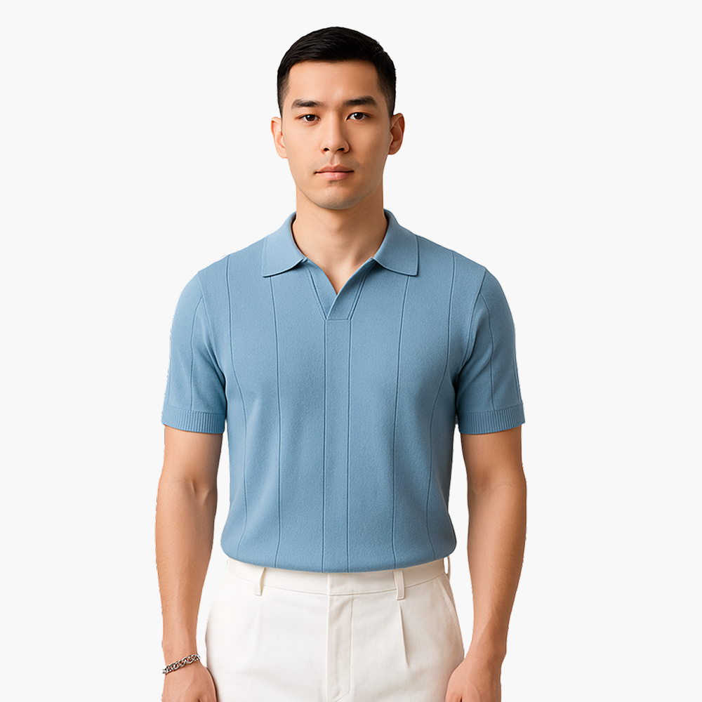V-Ausschnitt Ice Silk Shirt