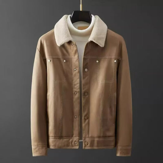 Wildleder Kurzjacke Winter Freizeit