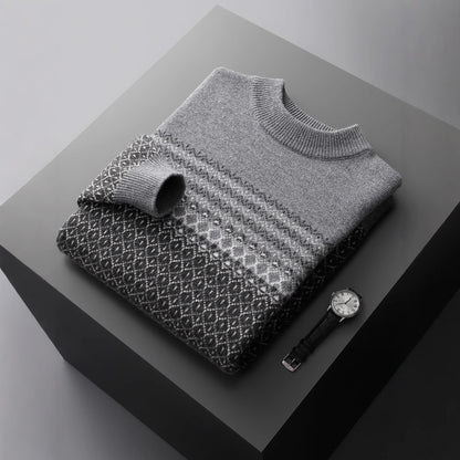 Wollpullover mit Norwegermuster