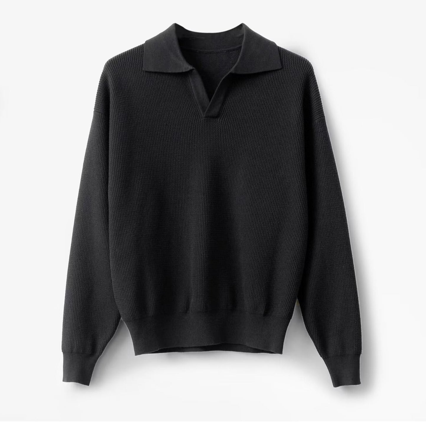 UrbanStoff | Herren Lockeres Langarmshirt
