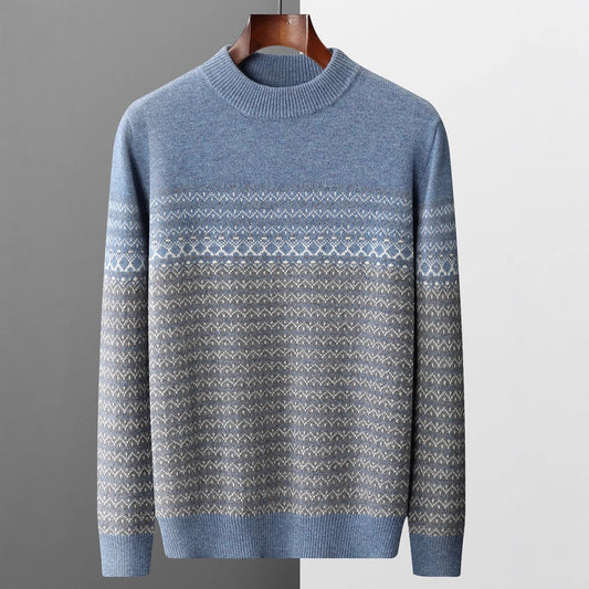 Wollpullover mit Norwegermuster