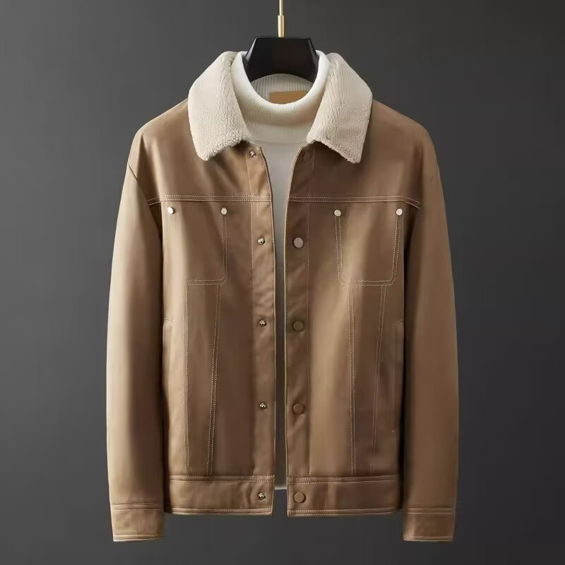 Wildleder Kurzjacke Winter Freizeit