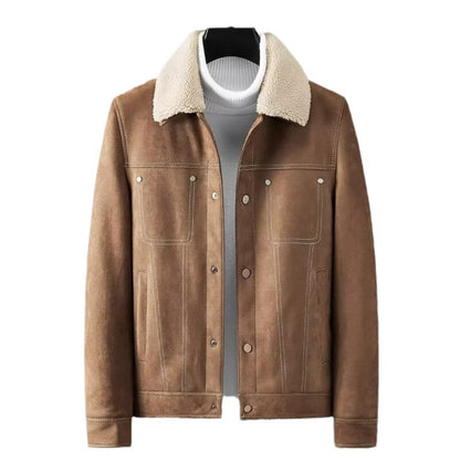 Wildleder Kurzjacke Winter Freizeit
