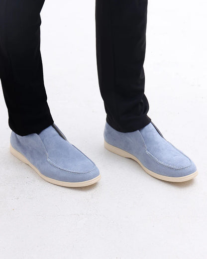 High-Cut Suede Loafers