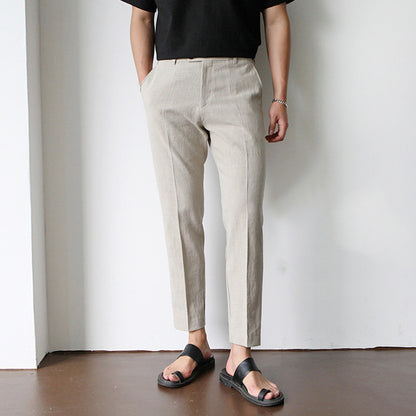 Leinen-Baumwoll Freizeit-Hose