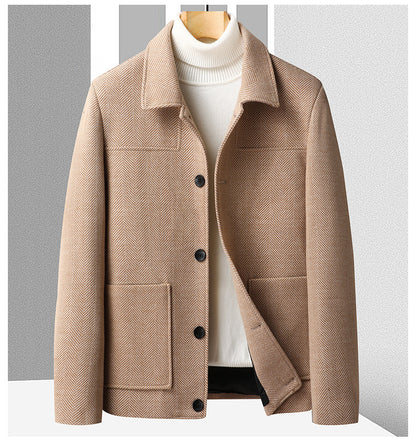 Herren Wollmantel Winter