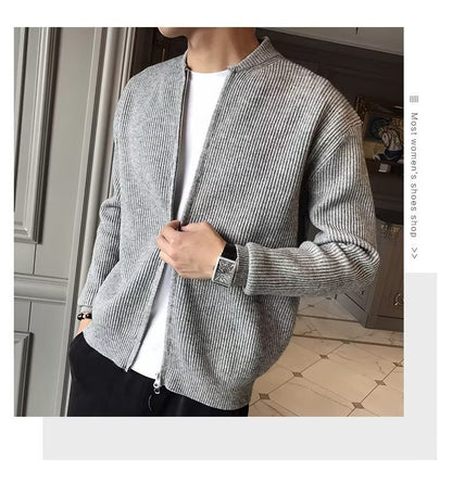 Herren Strick-Cardigan mit Slim Fit