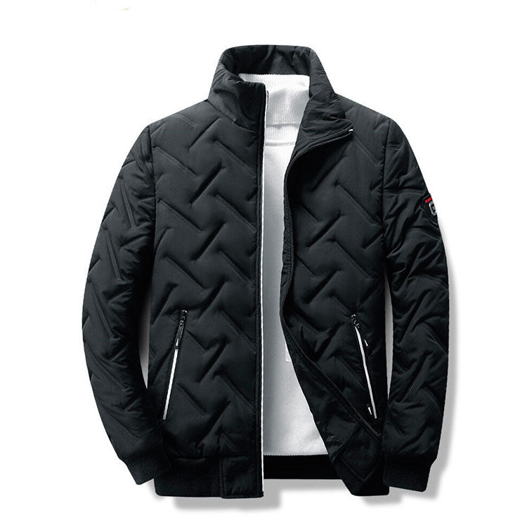 Kurze Stehkragen Pufferjacke