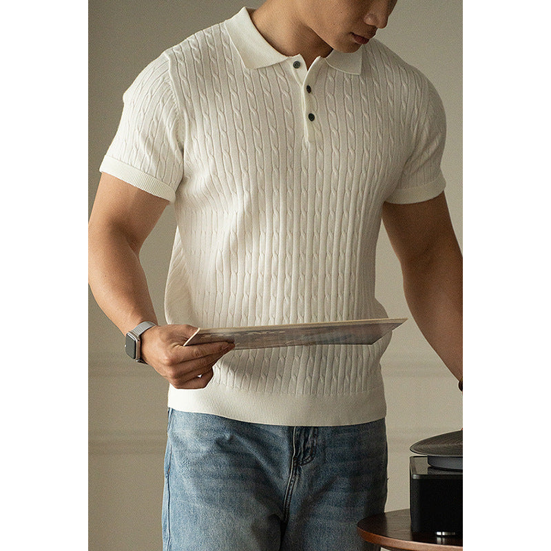 UrbanStoff | Strukturiertes Strickpolo